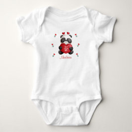 Body Lil' Cutie Pie Panda Ours Avec Coeur Personnalisé