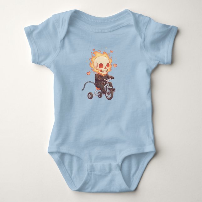 Body "Lil’ Flame Rider - Squelette mignonne en trike" (Devant)