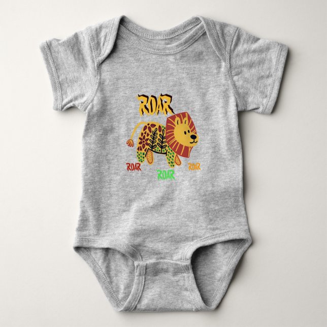 Body Lion Roar Créé par maman & papa T-Shirt (Devant)