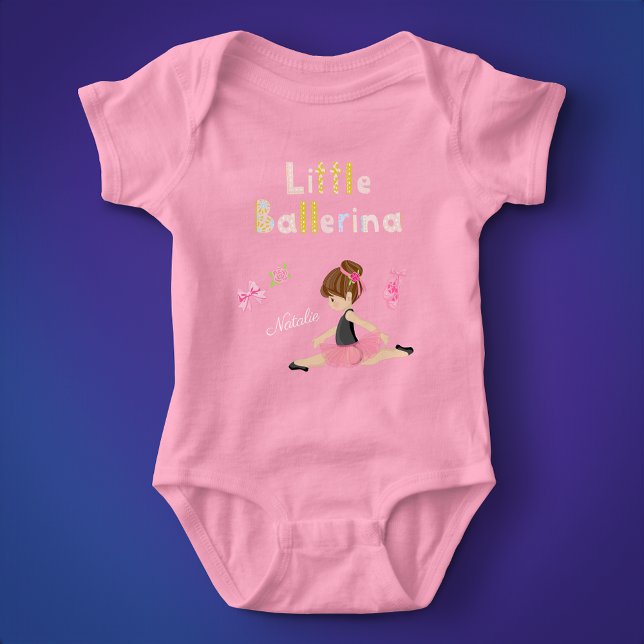 Body Little Ballerina Pink Ballet Girls Nom (Créateur téléchargé)