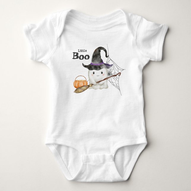 Body Little Boo Cute Ghost Halloween 1er Anniversaire (Devant)