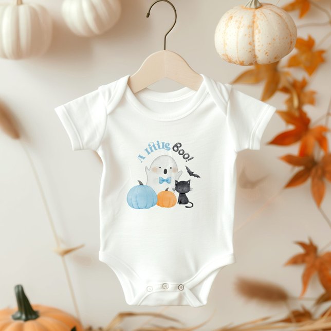 Body Little Boo est presque dû baby shower garçon bleu (Créateur téléchargé)