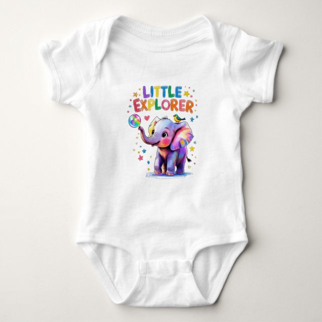 Body Little Explorer Style Crayon Baby Elephant (Devant)