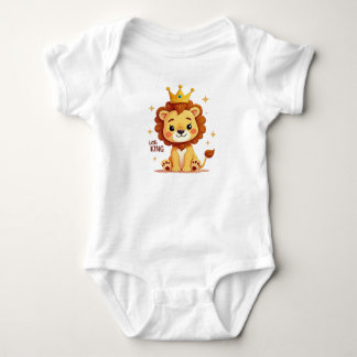 Body Little King Baby – Lion Mignon avec Couronne 