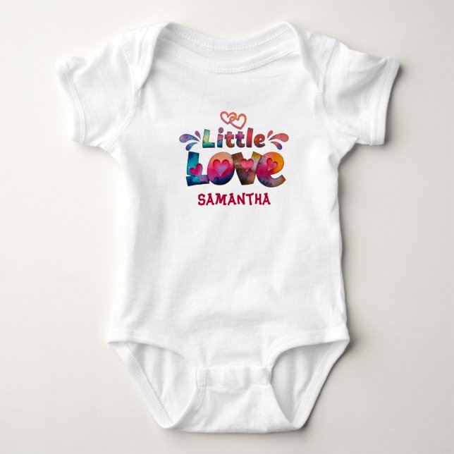 Body Little Love Design avec la Saint Valentin (Devant)