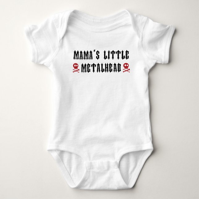 Body Little Metalhead de maman (Devant)