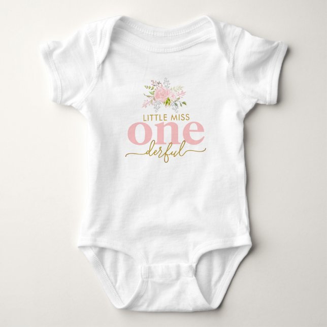 Body Little Miss ONEderful Rose Roses Premier anniversa (Devant)