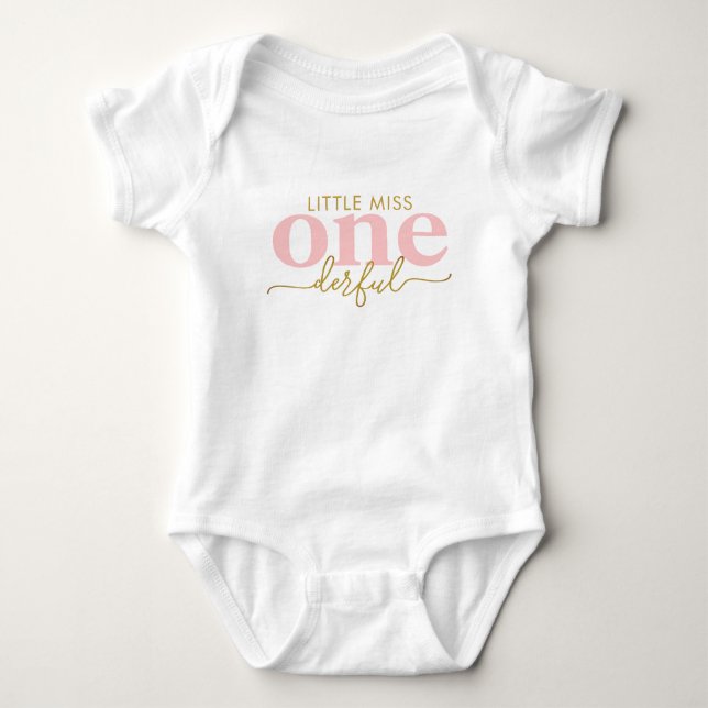 Body Little Miss ONEderful Rose Roses Premier anniversa (Devant)