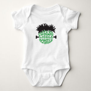 Body Little Monster Frankenstein Halloween Vert Noir
