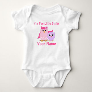 Body Little Sister Owl Personnalisé T Shirt