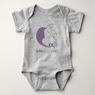 Body Logo Alpha Beta Baby Bodysuit Onsie Baby