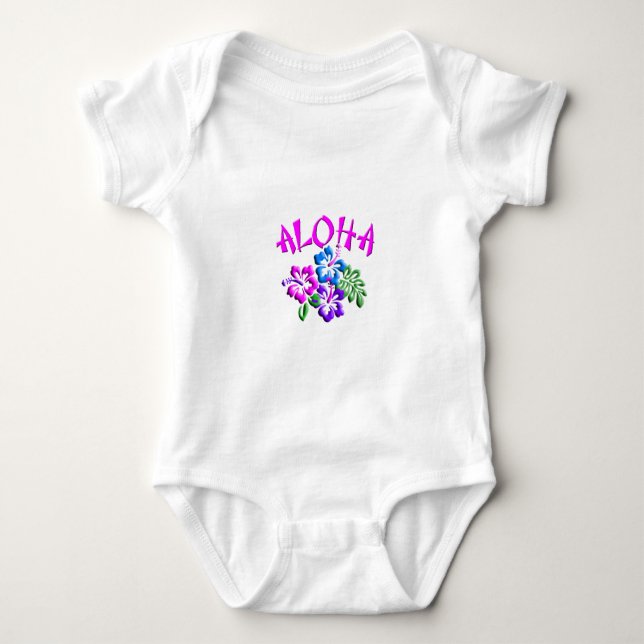 Body Logo T-Shirt Aloha Hibiscus (Devant)
