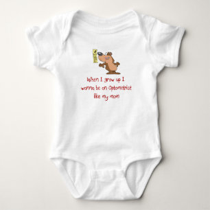Body L'optométriste aiment mon T-shirt de bébé de maman