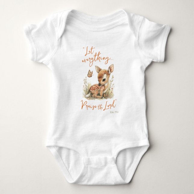 Body Louange Le Seigneur Fleurs sauvages Deer Christian (Devant)
