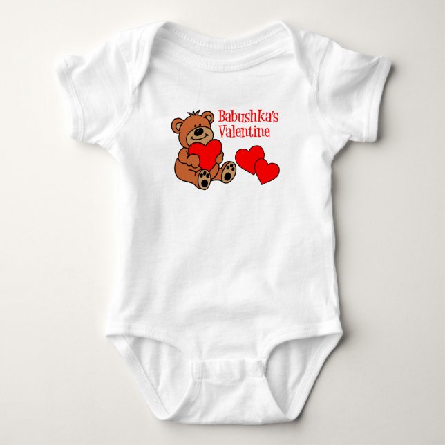 Body L'ours en peluche de la Saint-Valentin de Babushka (Devant)
