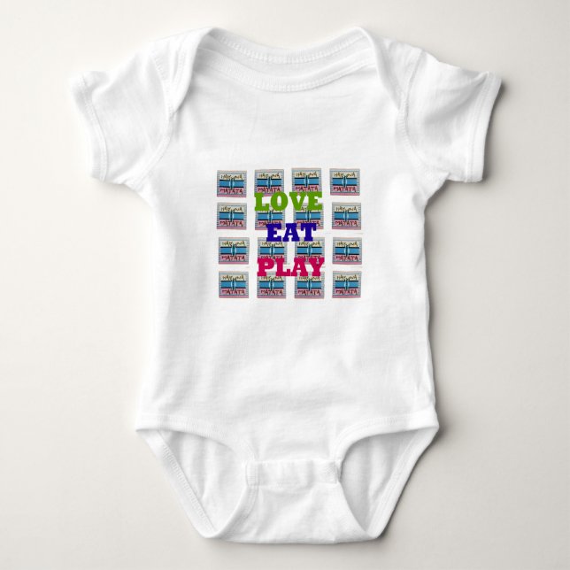 Body Love Eat Play Hakuna Matata Art Print (Devant)