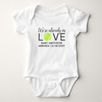 Love Tennis Baby Pregnancy Faire-part