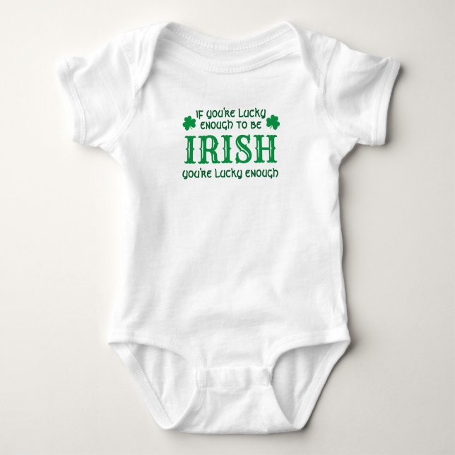 Body Lucky Irish Baby | T-shirt Jour de la Saint Patric (Devant)