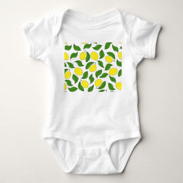 Body Lumineux citrons vert Feuille Motif (Devant)