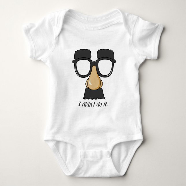 Body Lunettes amusantes, moustache, nez et sourcils (Devant)