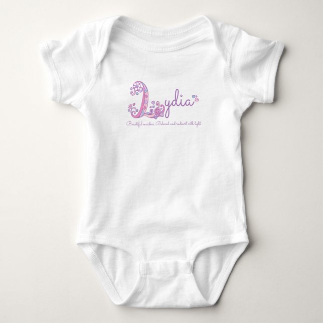Body Lydia filles nom signification lettre L monogramme (Devant)
