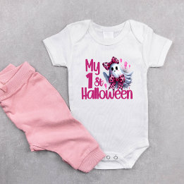 Body Ma 1ère tenue drôle d'Halloween Bébé fille fantôme