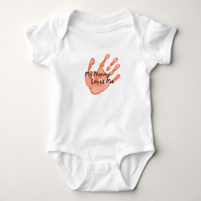 Body "Ma bonne d'enfants m'aime" - orange (Devant)