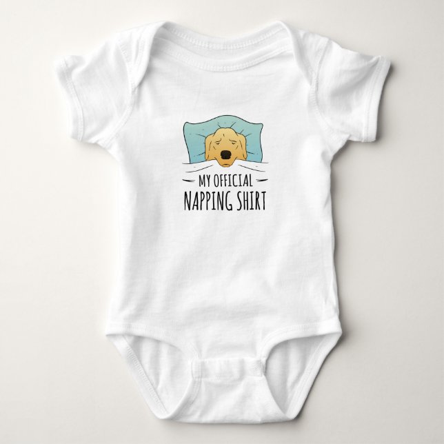 Body Ma chemise de sieste officielle avec chien couchan (Devant)