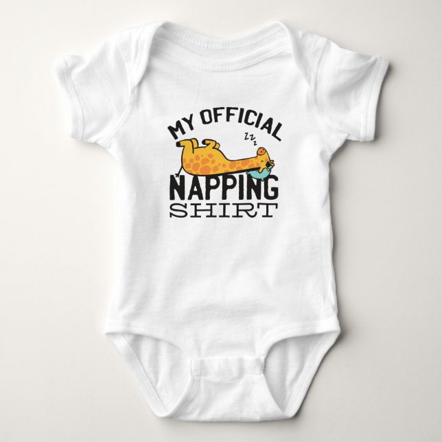 Body Ma chemise de sieste officielle - Giraffe endormie (Devant)