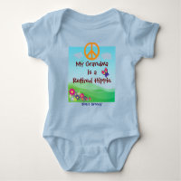 Ma grand-mère est un vêtement bébé Hippie retraité