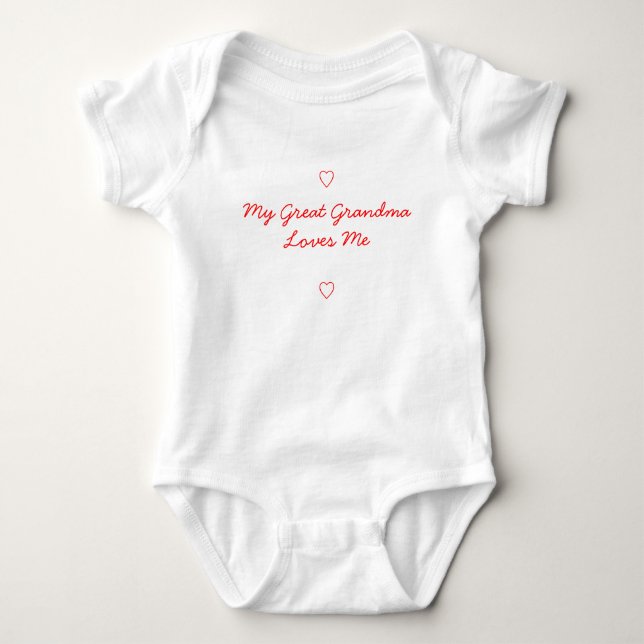 Body Ma grande grand-maman m'aime chemise (Devant)