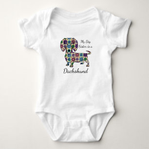 Body Ma grande soeur est une combinaison Dachshund