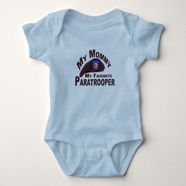 Body Ma maman Mon Parachutiste Favori - Bébé Jumper (Devant)
