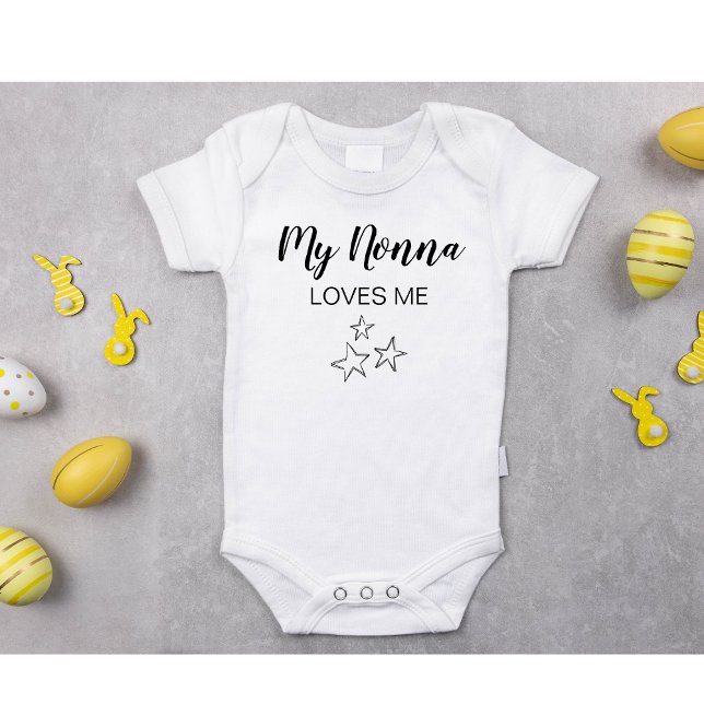 Body Ma Nonna m'aime Personnaliser Baby shower grand-mè (Créateur téléchargé)