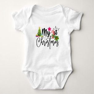 Body ma première tenue pour bébé de noël