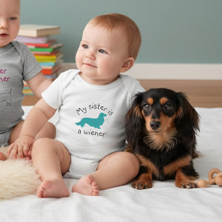 Body Ma sœur est une tenue pour Dachshund à longs poils