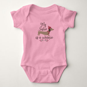 Body Ma soeur est Weenie - Dachshund Baby Girl