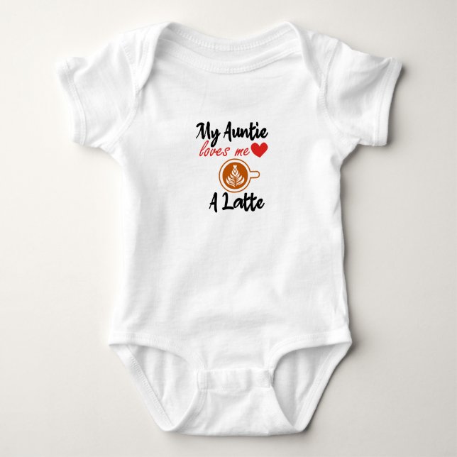 Body Ma tante m'aime beaucoup Cadeau de baby shower, bé (Devant)
