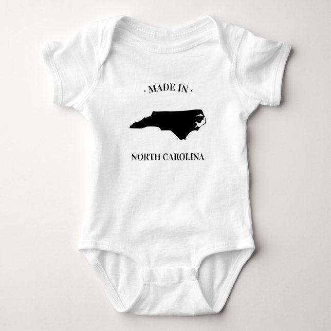Body Made in North Carolina NC Baby Bodysuit (Devant)