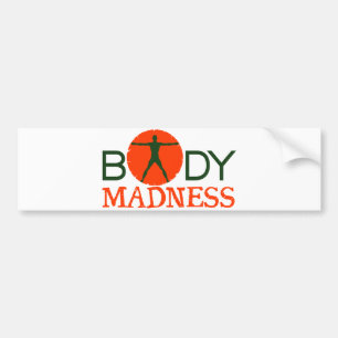 Body Madness Fitness Bodybuilding Autoaufkleber