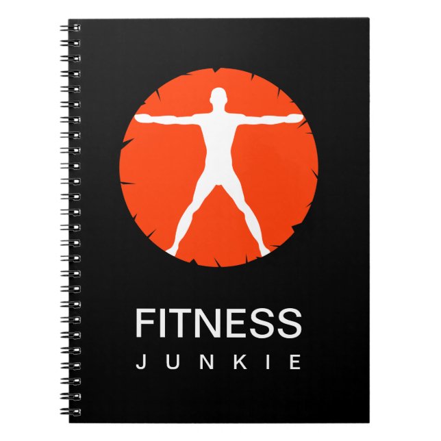 Body Madness Sports Fitness Junkie Custom Notebook Notizblock (Vorderseite)