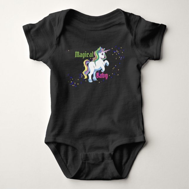 Body Magical Baby Unicorn One Pieces Baby Bodysuit (Devant)