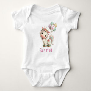 Body Magnifique licorne avec ballons anniversaire