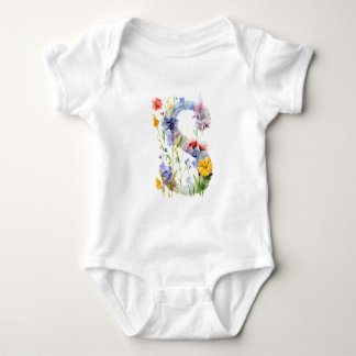 Body Magnifique Papillon de Fleur Sauvage Monogramme