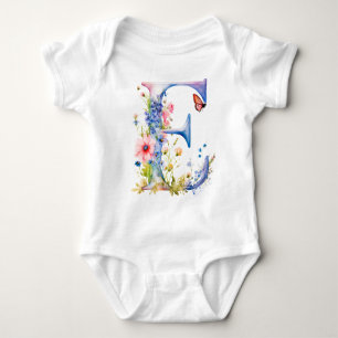 Body Magnifique Papillon de Fleur Sauvage Monogramme