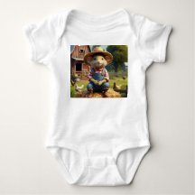 Magnifique Souris Fermier - Bodysuit Onsie