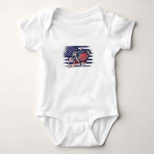 Body Maillot de supporter de football américain drapeau