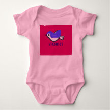 Maillot rose pour tout-petit avec beau motif d'ois