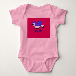 Body Maillot rose pour tout-petit avec beau motif d'ois