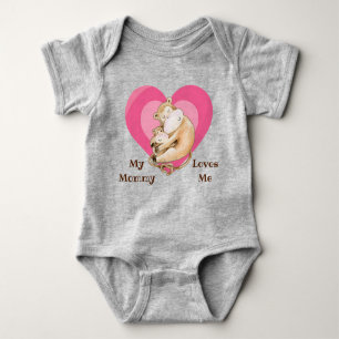 Body Maman aime moi Singe Baby Bodysuit